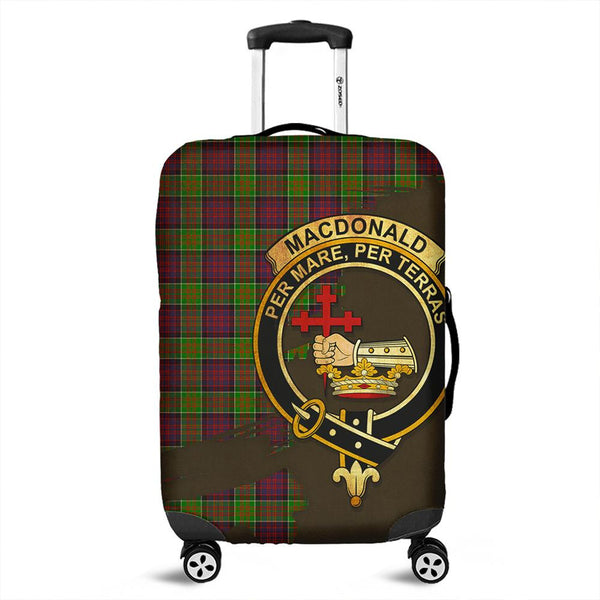 MacDonald of Clanranald Tartan Crest Luggage Cover Oldest Style