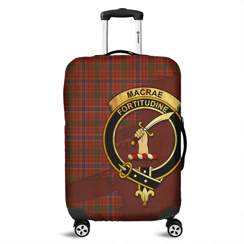 MacRae Ancient Tartan Crest Luggage Cover Oldest Style