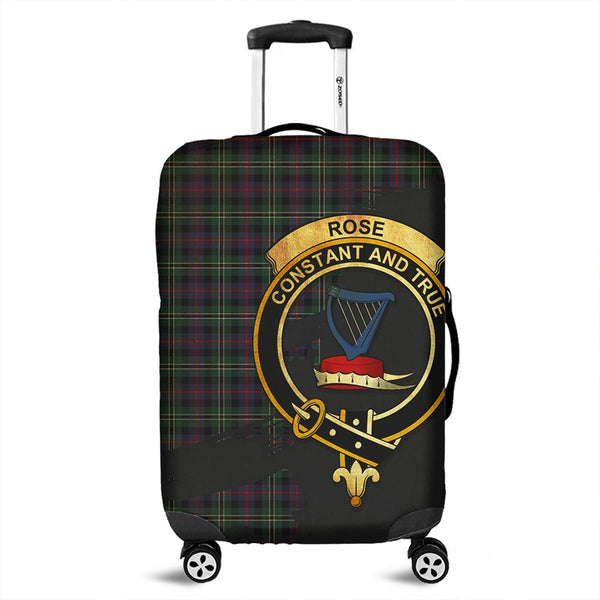 Rose Hunting Modern Tartan Crest Luggage Cover Oldest Style