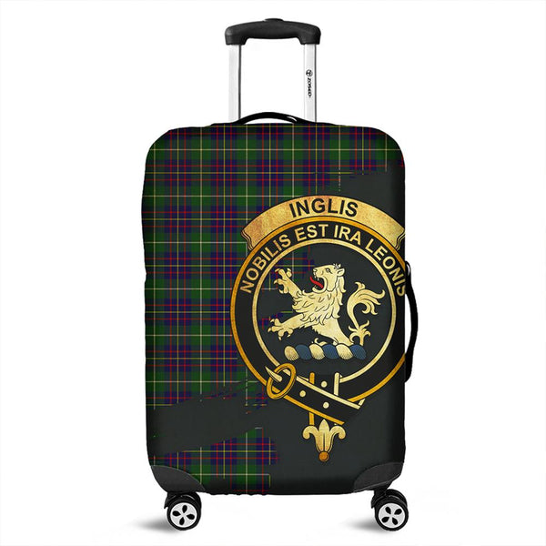 Inglis Modern Tartan Crest Luggage Cover Oldest Style