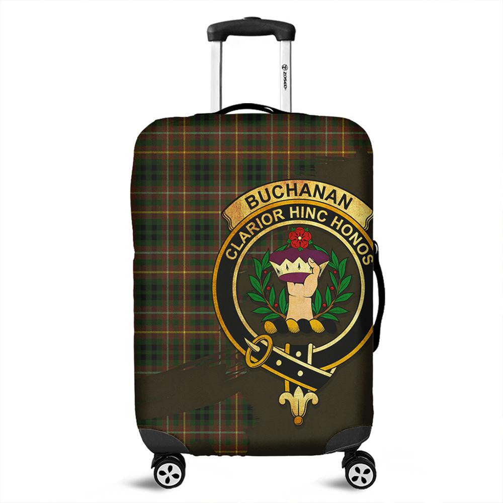 Buchanan Hunting Tartan Crest Luggage Cover Oldest Style