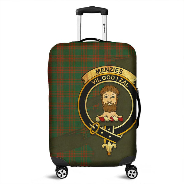 Menzies Green Ancient Tartan Crest Luggage Cover Oldest Style