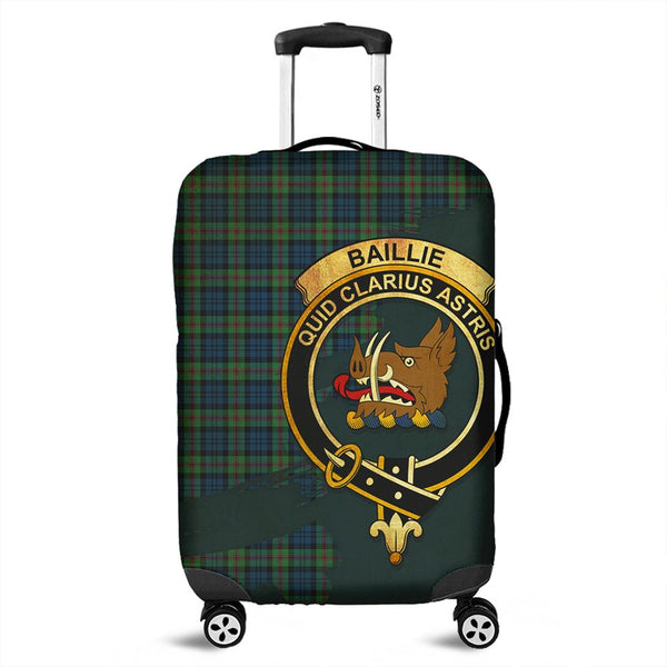 Baillie Ancient Tartan Crest Luggage Cover Oldest Style