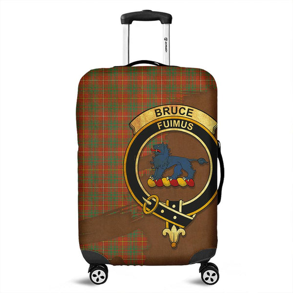 Bruce Ancient Tartan Crest Luggage Cover Oldest Style