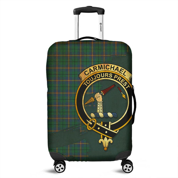 Carmichael Ancient Tartan Crest Luggage Cover Oldest Style