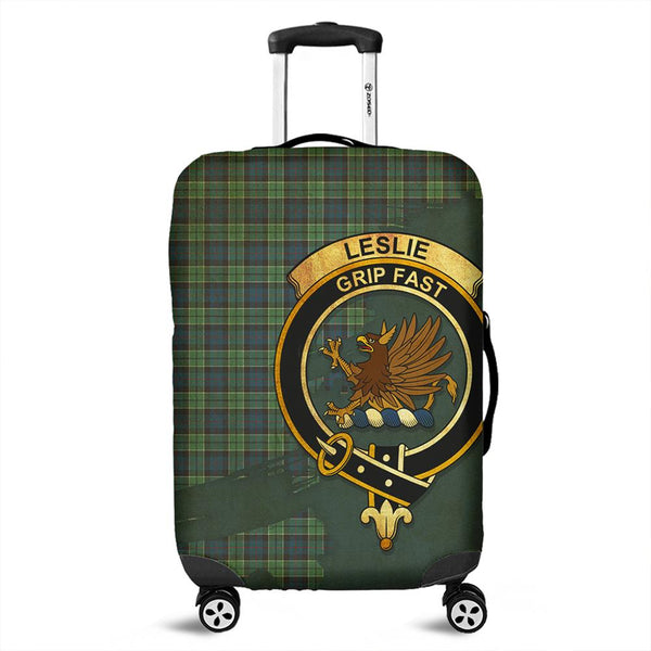 Leslie Hunting Ancient Tartan Crest Luggage Cover Oldest Style