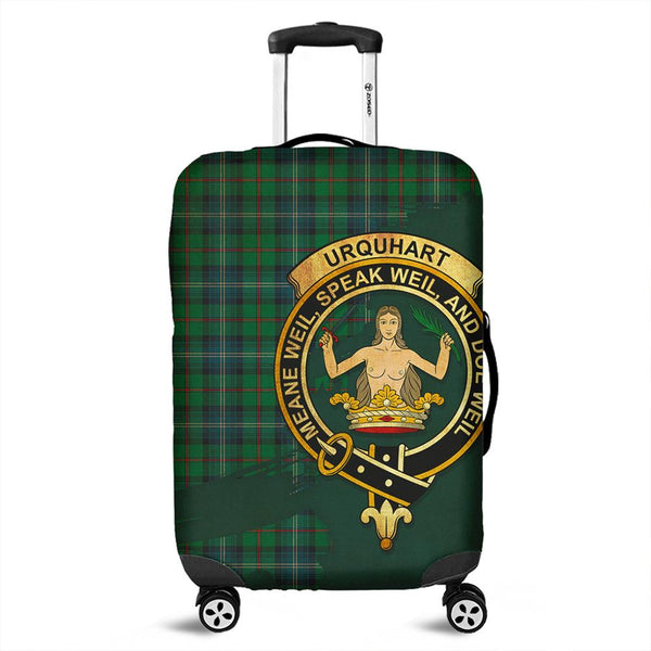 Urquhart Ancient Tartan Crest Luggage Cover Oldest Style