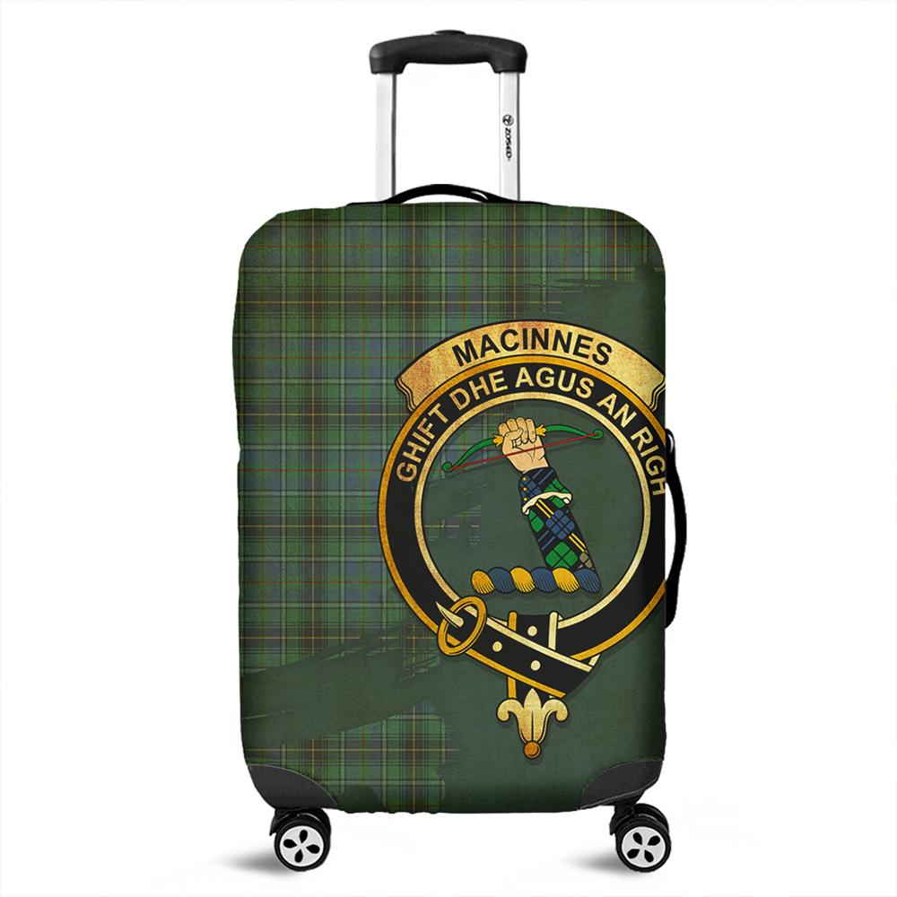 MacInnes Ancient Tartan Crest Luggage Cover Oldest Style