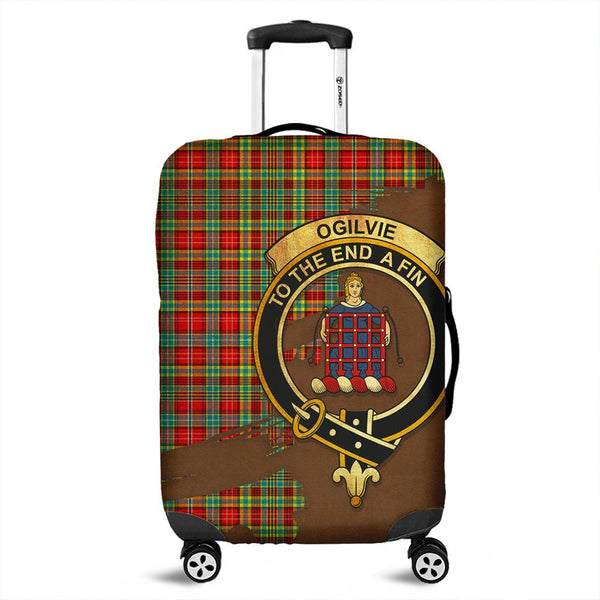 Ogilvie Tartan Crest Luggage Cover Oldest Style