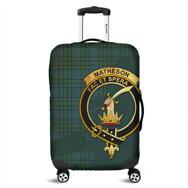 Matheson Hunting Ancient Tartan Crest Luggage Cover Oldest Style