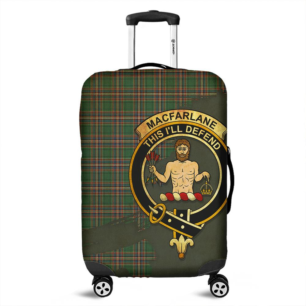 MacFarlane Hunting Ancient Tartan Crest Luggage Cover Oldest Style