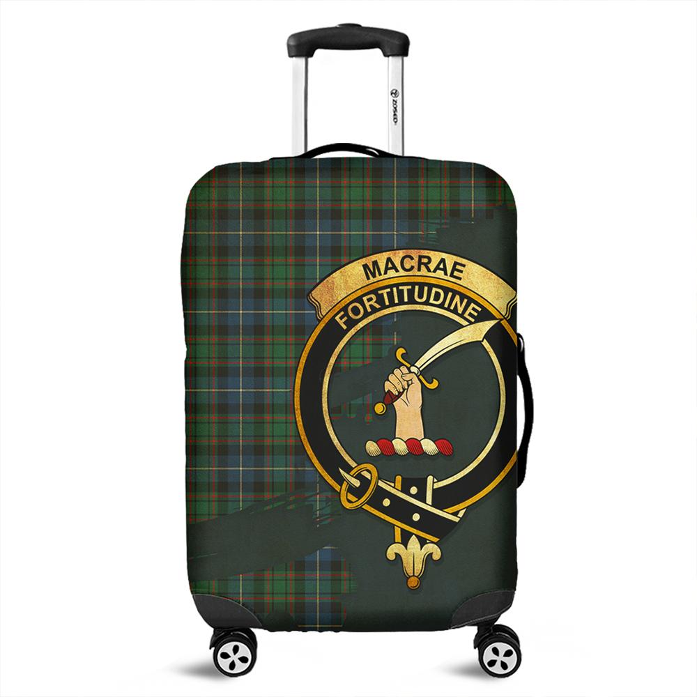 MacRae Hunting Ancient Tartan Crest Luggage Cover Oldest Style