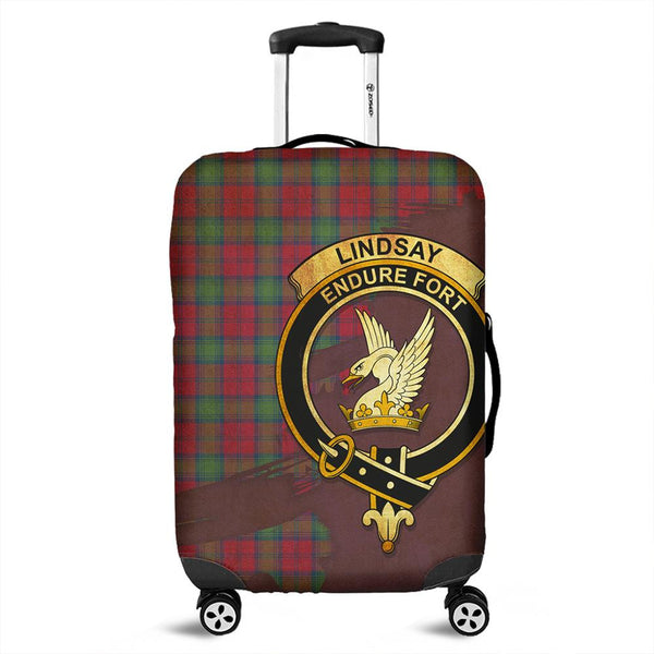 Lindsay Ancient Tartan Crest Luggage Cover Oldest Style