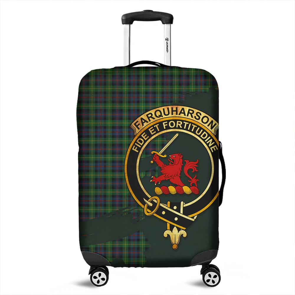 Farquharson Ancient Tartan Crest Luggage Cover Oldest Style