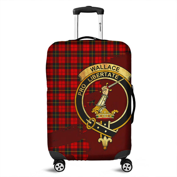 Wallace Hunting - Red Tartan Crest Luggage Cover Oldest Style