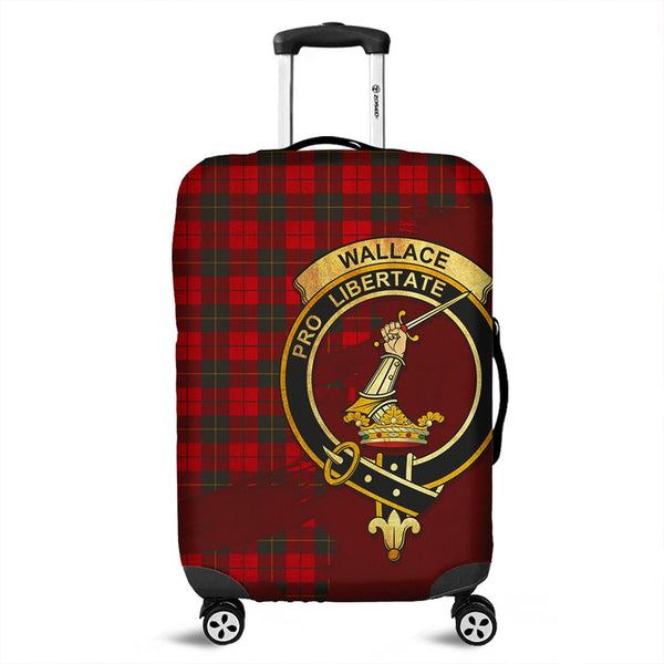 Wallace Weathered Tartan Crest Luggage Cover Oldest Style