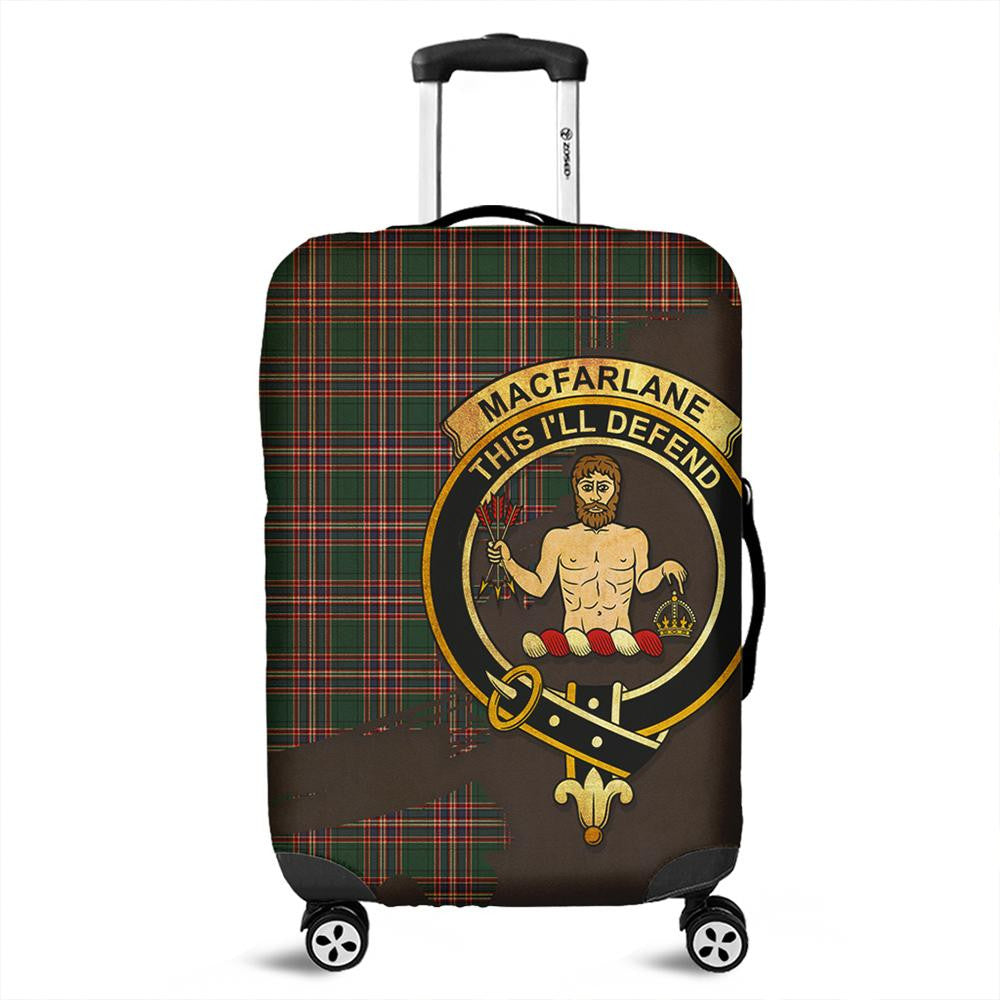 MacFarlane Hunting Modern Tartan Crest Luggage Cover Oldest Style