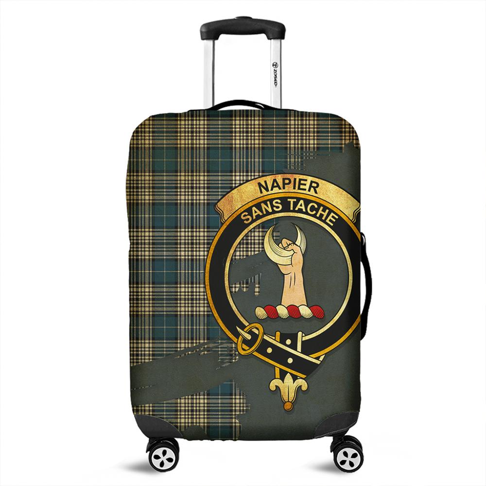 Napier Modern Tartan Crest Luggage Cover Oldest Style