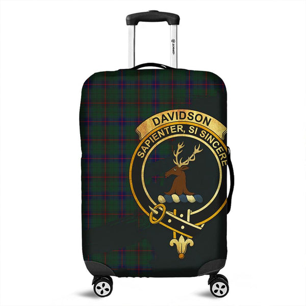 Davidson Modern Tartan Crest Luggage Cover Oldest Style