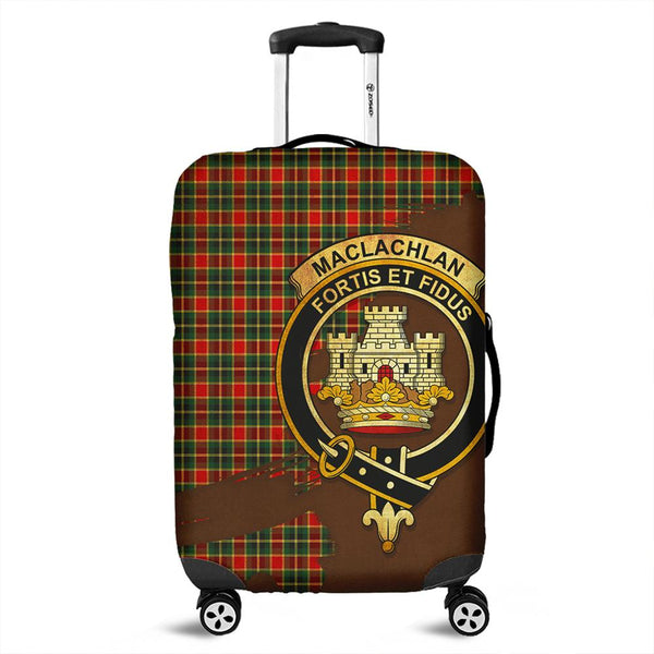 MacLachlan Hunting Modern Tartan Crest Luggage Cover Oldest Style