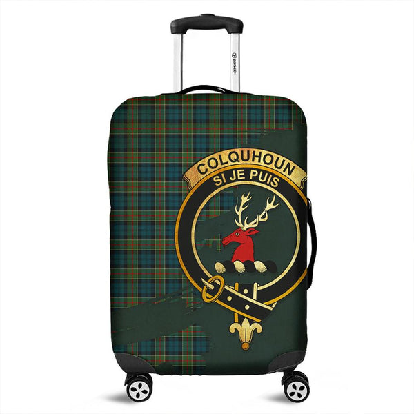 Colquhoun Ancient Tartan Crest Luggage Cover Oldest Style