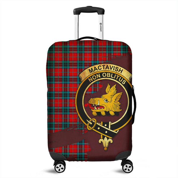 MacTavish Modern Tartan Crest Luggage Cover Oldest Style