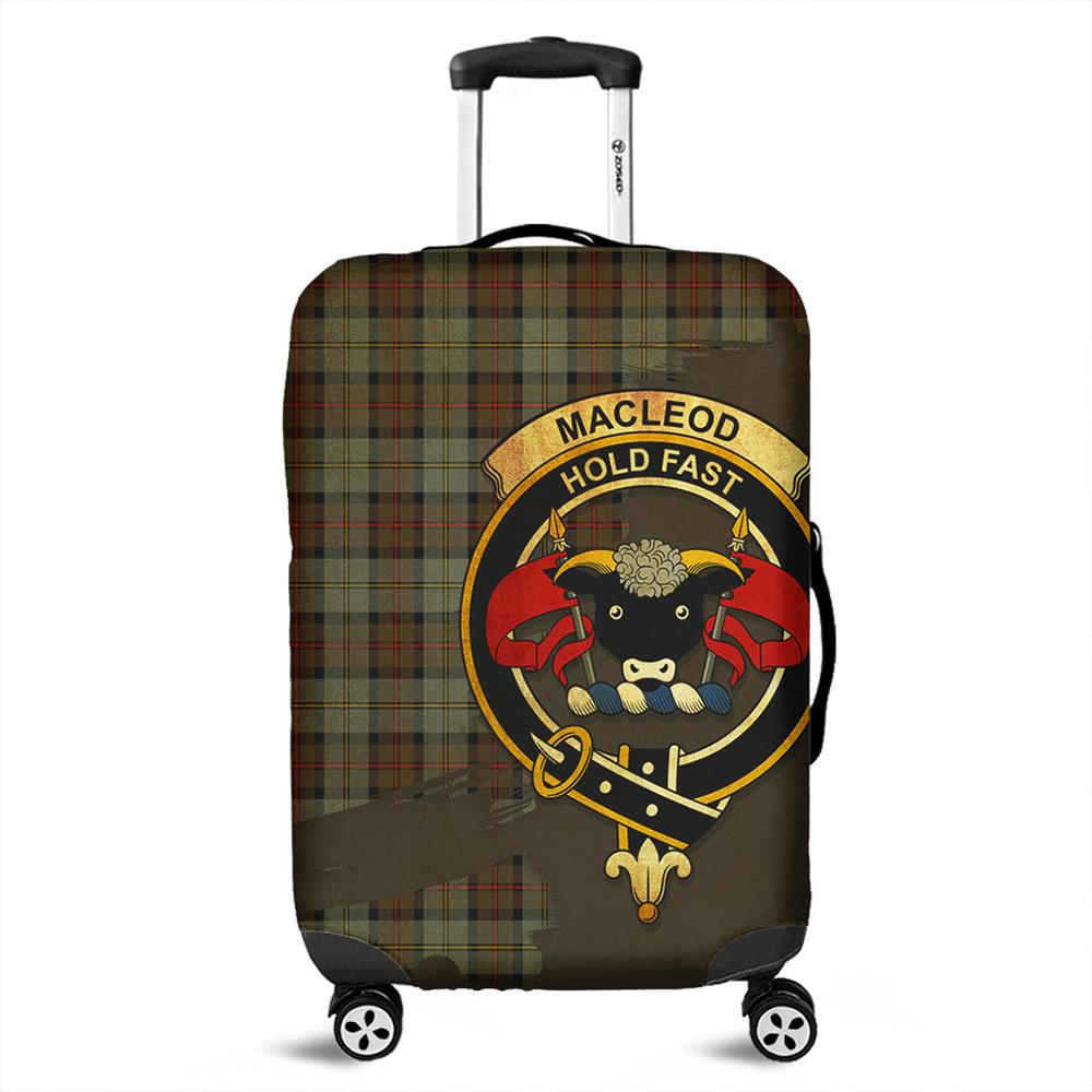 MacLeod of Harris Weathered Tartan Crest Luggage Cover Oldest Style