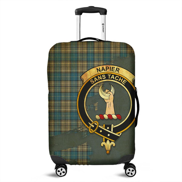 Napier Ancient Tartan Crest Luggage Cover Oldest Style