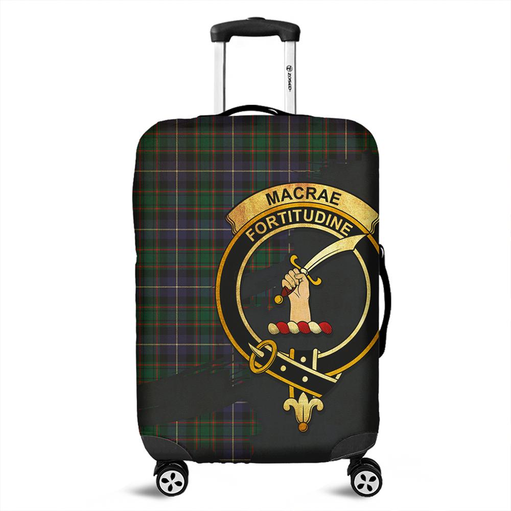 MacRae Hunting Modern Tartan Crest Luggage Cover Oldest Style