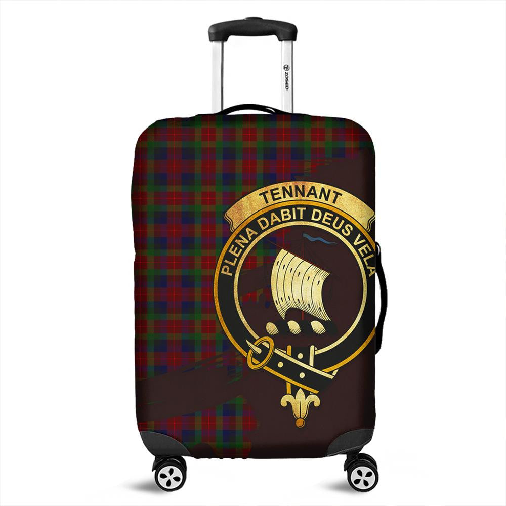 Tennant Tartan Crest Luggage Cover Oldest Style