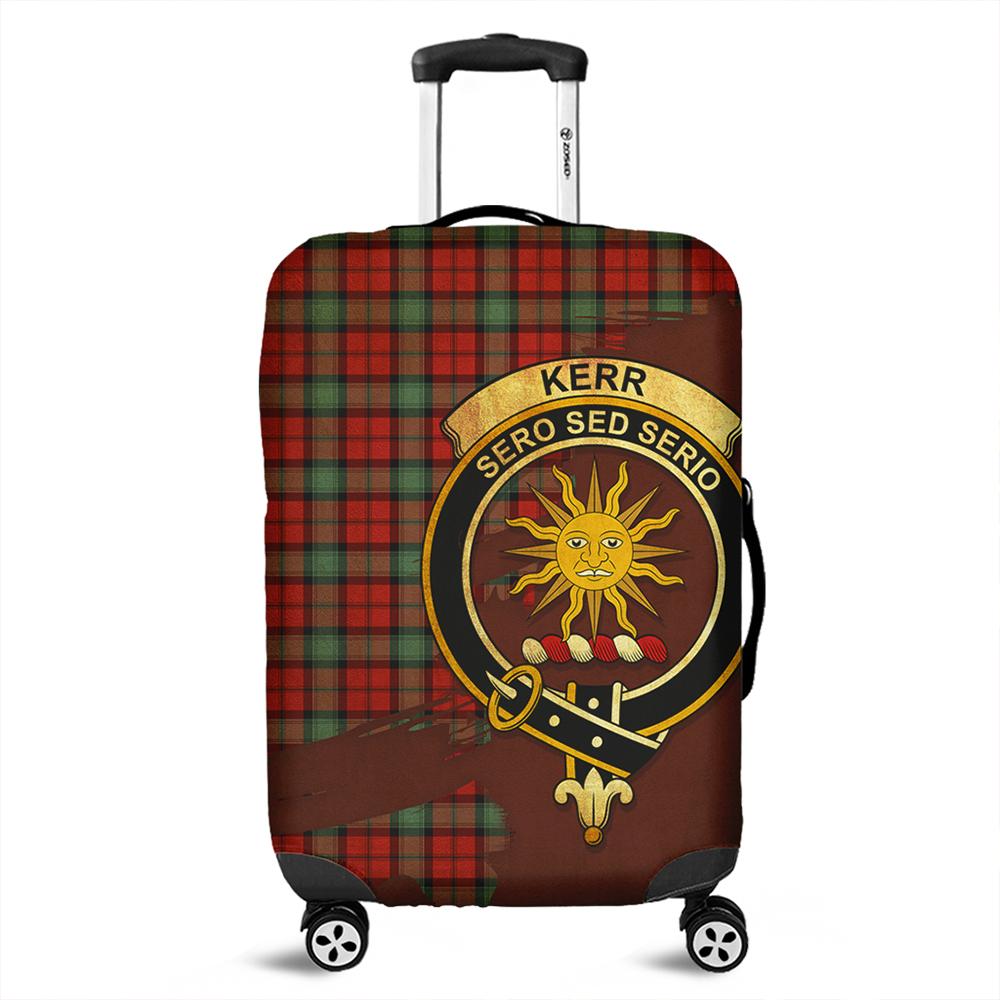 Kerr Ancient Tartan Crest Luggage Cover Oldest Style