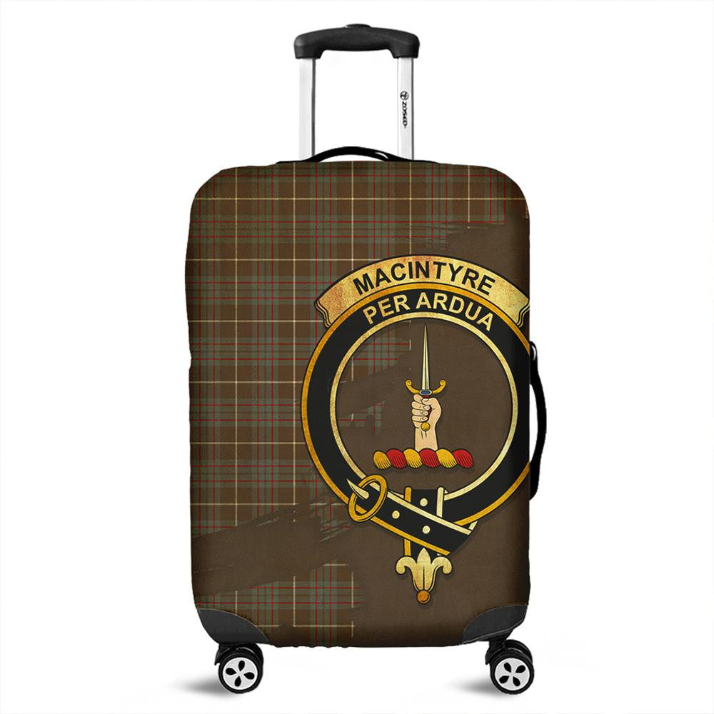 MacIntyre Hunting Weathered Tartan Crest Luggage Cover Oldest Style