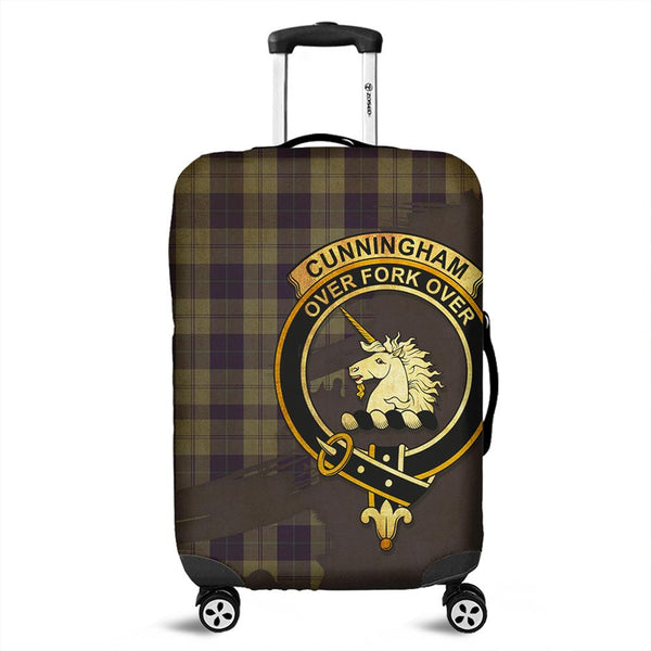 Cunningham Dress Blue Dancers Tartan Crest Luggage Cover Oldest Style