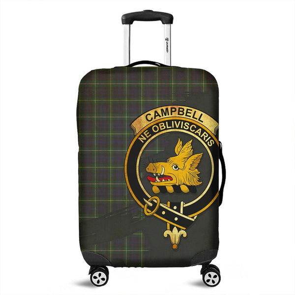 Campbell Argyll Modern Tartan Crest Luggage Cover Oldest Style