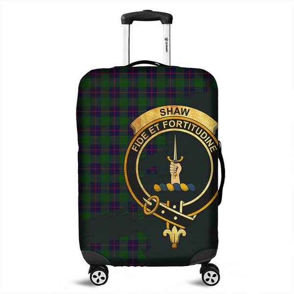 Shaw Modern Tartan Crest Luggage Cover Oldest Style