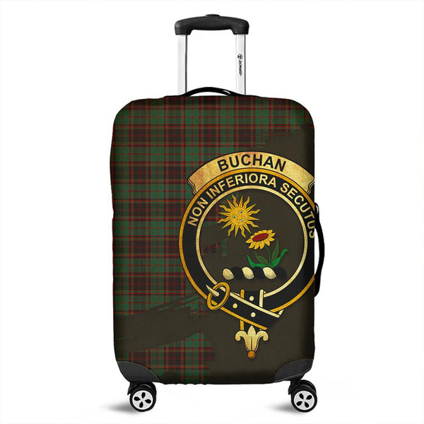 Buchan Ancient Tartan Crest Luggage Cover Oldest Style