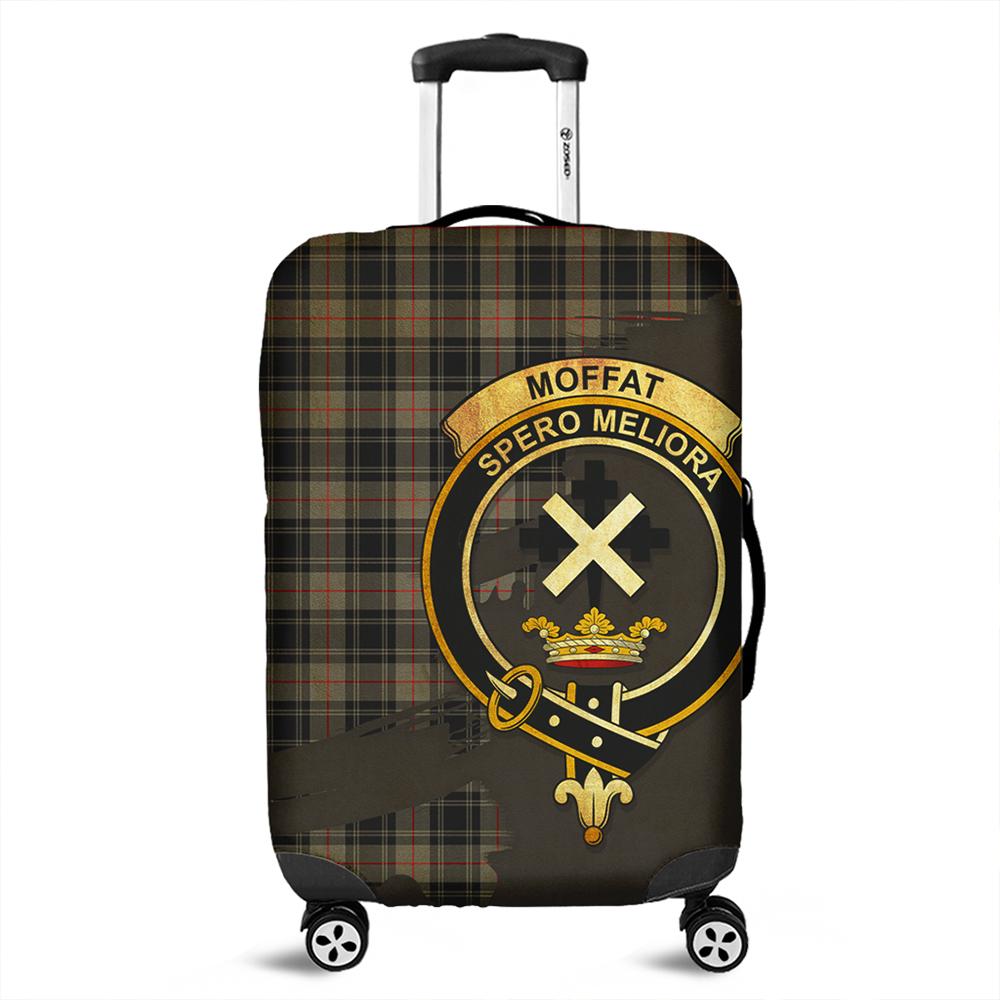 Moffat Modern Tartan Crest Luggage Cover Oldest Style