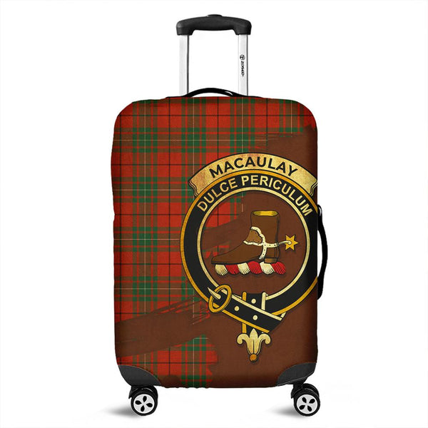 MacAulay Ancient Tartan Crest Luggage Cover Oldest Style