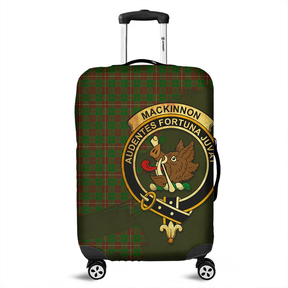 MacKinnon Hunting Modern Tartan Crest Luggage Cover Oldest Style