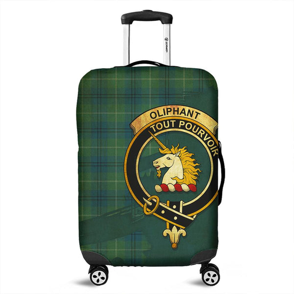 Oliphant Ancient Tartan Crest Luggage Cover Oldest Style