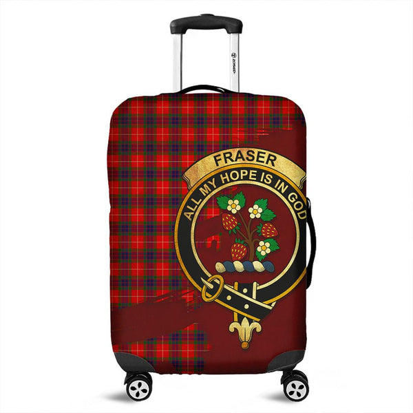 Fraser Modern Tartan Crest Luggage Cover Oldest Style