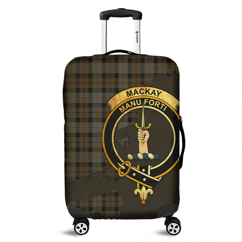 MacKay Weathered Tartan Crest Luggage Cover Oldest Style