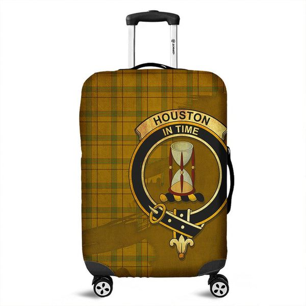 Houston Tartan Crest Luggage Cover Oldest Style