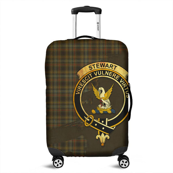 Stewart Hunting Weathered Tartan Crest Luggage Cover Oldest Style