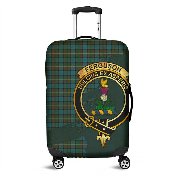 Fergusson Ancient Tartan Crest Luggage Cover Oldest Style