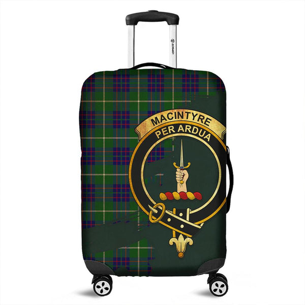 MacIntyre Hunting Modern Tartan Crest Luggage Cover Oldest Style