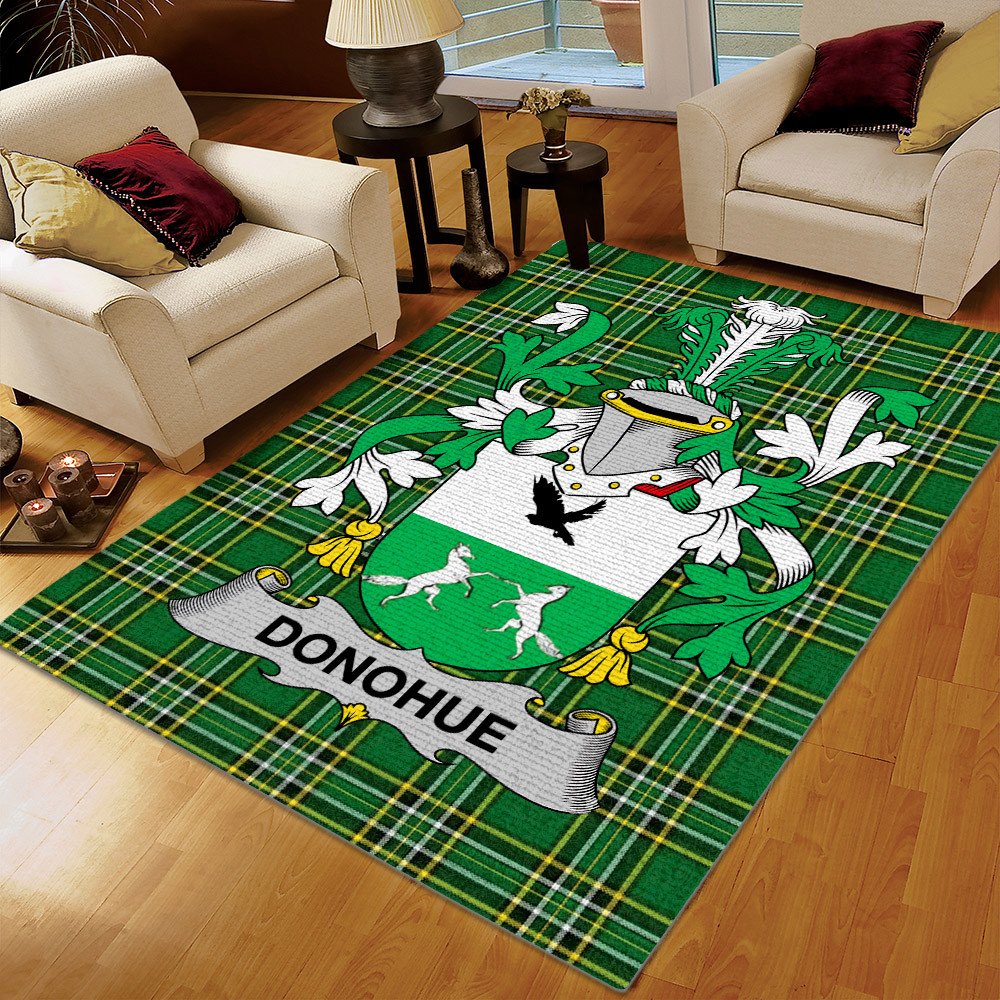 Irish Palestinian Solidarity Rug, Donohue Or O'Donohue Ireland Irish National Tartan Rug, Gifts for Tartan