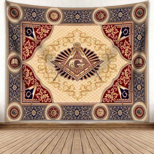 Freemason Area Rugry Crest Ver6 Tapestry