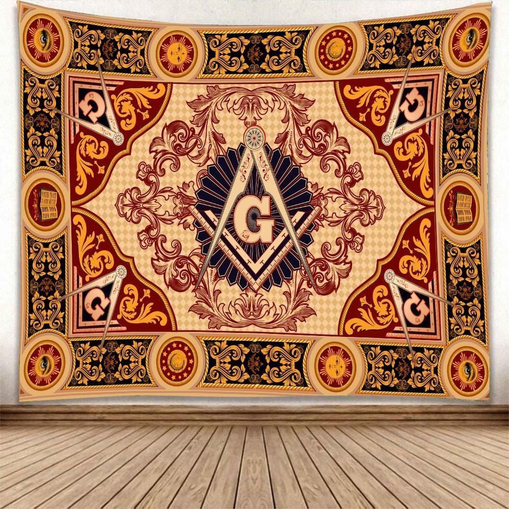 Freemason Area Rugry Crest Ver5 Tapestry