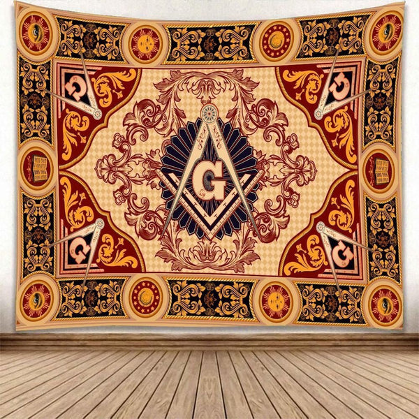 Freemason Area Rugry Crest Ver5 Tapestry